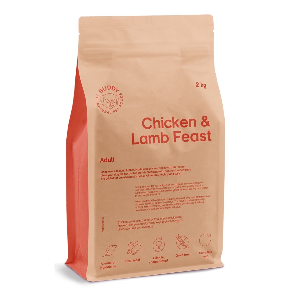 Dog food 2 kg Chicken & Lamb Feast BUDDY